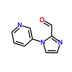 1-PYRIDIN-3-YL-1H-IMIDAZOLE-2-CARBALDEHYDE结构式