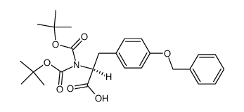 (BOC)2Tyr(Bn)-OH Structure