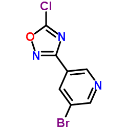3-Bromo-5-(5-chloro-1,2,4-oxadiazol-3-yl)pyridine Structure
