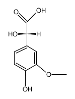 3-methoxy-4-hydroxy mandelic acid Structure