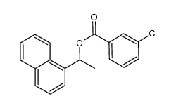 1-(1-naphthyl)ethyl 3-chloro benzoate Structure