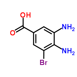 3,4-Diamino-5-bromobenzoic acid结构式