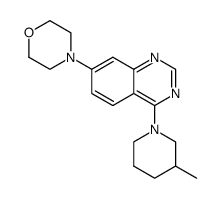 4-(3-methylpiperidin-1-yl)-7-morpholin-4-ylquinazoline结构式