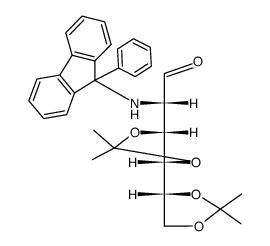 2-((9-phenylfluoren-9-yl)amino)-2-deoxy-3,4:5,6-di-O-isopropylidene-D-mannose Structure