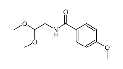 N-(2,2-dimethoxyethyl)-4-methoxybenzamide结构式