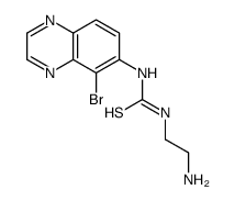 1-(2-aminoethyl)-3-(5-bromoquinoxalin-6-yl)thiourea结构式