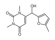 6-[hydroxy-(5-methylfuran-2-yl)methyl]-1,3-dimethylpyrimidine-2,4-dione结构式