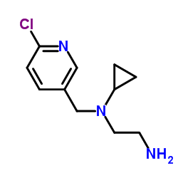 N-[(6-Chloro-3-pyridinyl)methyl]-N-cyclopropyl-1,2-ethanediamine结构式