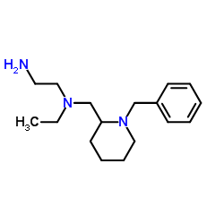 N-[(1-Benzyl-2-piperidinyl)methyl]-N-ethyl-1,2-ethanediamine结构式