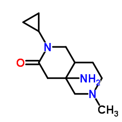 N-Cyclopropyl-N-[(1-methyl-4-piperidinyl)methyl]glycinamide结构式
