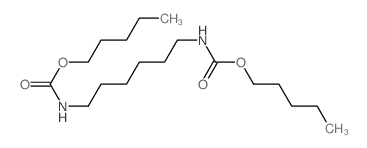 Carbamic acid,N,N'-1,6-hexanediylbis-, C,C'-dipentyl ester结构式