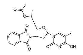 [(1S)-1-[(2R,3R,5R)-3-(1,3-dioxoisoindol-2-yl)-5-(5-methyl-2,4-dioxopyrimidin-1-yl)oxolan-2-yl]ethyl] acetate Structure