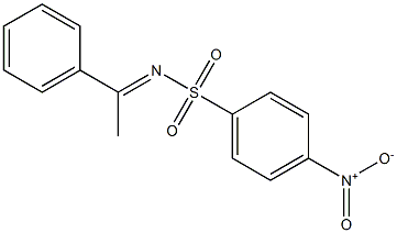 (E)-4-nitro-N-(1-phenyl ethylidene)benzenesulfonaMide structure