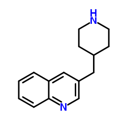 3-(4-Piperidinylmethyl)quinoline结构式