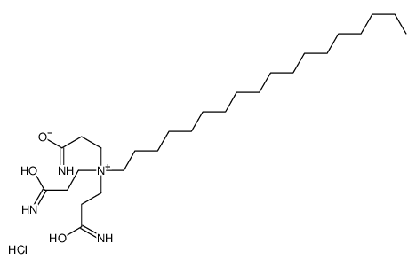 tris(3-amino-3-oxopropyl)-octadecylazanium,chloride Structure