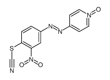 [2-nitro-4-[(1-oxidopyridin-1-ium-4-yl)diazenyl]phenyl] thiocyanate Structure