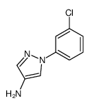 4-氨基-1-(3-氯苯基)吡唑结构式