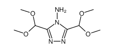 4-amino-3,5-bis(dimethoxymethyl)-4H-1,2,4-triazole结构式