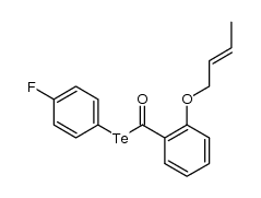 Te-4-fluorophenyl 2-(2-butenyloxy)tellurobenzoate Structure