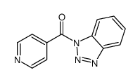 1-(4-吡啶基羰基)苯并三唑结构式