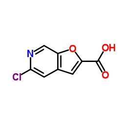5-chloro-Furo[2,3-c]pyridine-2-carboxylic acid Structure