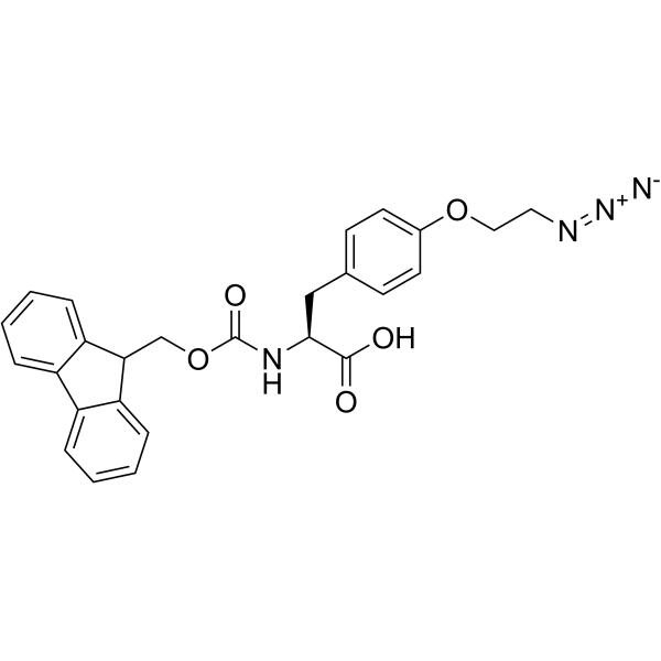 Fmoc-L-Tyr(2-azidoethyl)-OH结构式