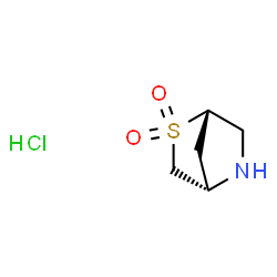 (1S,4S)-2λ⁶-thia-5-azabicyclo[2.2.1]heptane 2,2-dioxide;hydrochloride Structure