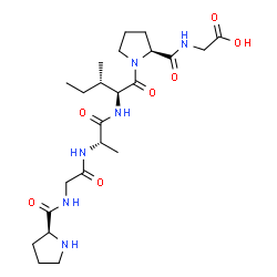 prolyl-glycyl-alanyl-isoleucyl-prolyl-glycine结构式