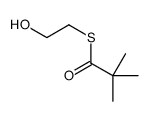 S-2-hydroxyethyl 2,2-dimethylpropanethioate structure