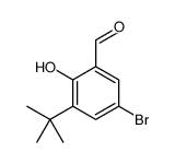 5-Bromo-3-(tert-butyl)-2-hydroxybenzaldehyde Structure