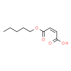 (Z)-2-Butenedioic acid 1-pentyl ester structure