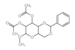 a-D-Galactopyranoside, methyl4,6-O-(phenylmethylene)-, diacetate (9CI)结构式