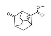 (+/-)-2-carbomethoxyadamantane-4,8-dione Structure