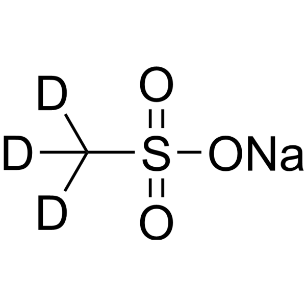 Sodium methanesulfonate-d3 Structure