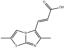 2-Propenoic acid, 3-(2,6-dimethylimidazo[2,1-b]thiazol-5-yl)-, (2E)- Structure