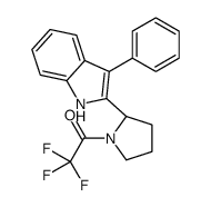 S-3-PHENYL-2-[N-(TRIFLUOROACETYL)PYRROLIDIN-2-YL]INDOLE structure