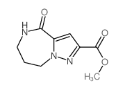 4-氧代-4H,5H,6H,7H,8H-吡唑并[1,5-a] [1,4]二氮杂-2-羧酸甲酯结构式
