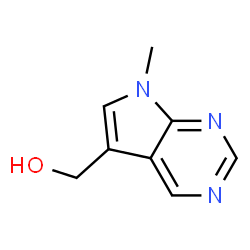 (7-methyl-7h-pyrrolo[2,3-d]pyrimidin-5-yl)methanol Structure