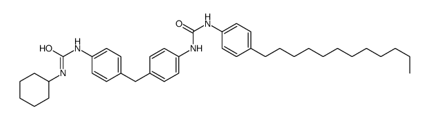 1-cyclohexyl-3-[4-[[4-[(4-dodecylphenyl)carbamoylamino]phenyl]methyl]phenyl]urea Structure