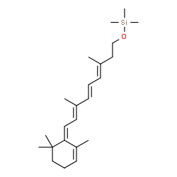 3,7-Dimethyl-9-(2,6,6-trimethyl-2-cyclohexen-1-ylidene)-1-[(trimethylsilyl)oxy]-3,5,7-nonatriene structure