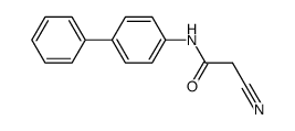 N-([1, 1'-联苯]-4-基)-2-氰基乙酰胺结构式