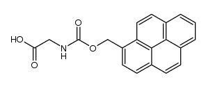 (1-pyrenyl)methoxycarbonylglycine结构式