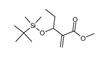 (+/-)-methyl 3-[(tert-butyldimethylsilyl)oxy]-2-methylidene-n-pentanoate结构式