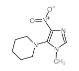Piperidine,1-(1-methyl-4-nitro-1H-imidazol-5-yl)- Structure