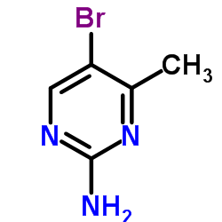 5-Bromo-4-methyl-2-pyrimidinamine Structure