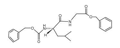 Benzyloxycarbonyl-L-leucyl-glycin-benzylester Structure