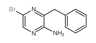 3-benzyl-5-bromopyrazin-2-amine Structure