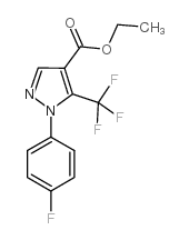 Ethyl 2-(4-fluorophenyl)-3-(trifluoromethyl)pyrazole-4-carboxylate Structure