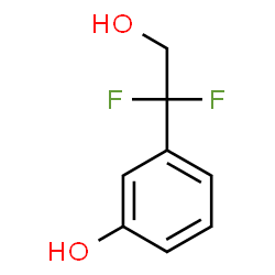 3-(1,1-difluoro-2-hydroxyethyl)phenol Structure