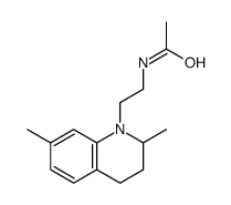 N-[2-(2,7-dimethyl-3,4-dihydro-2H-quinolin-1-yl)ethyl]acetamide结构式